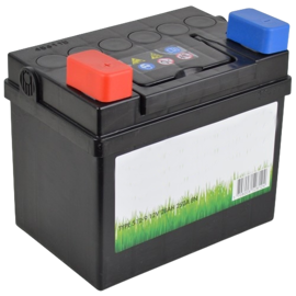 Batteri til havetraktor 12 volt 28AH + pol til venstre